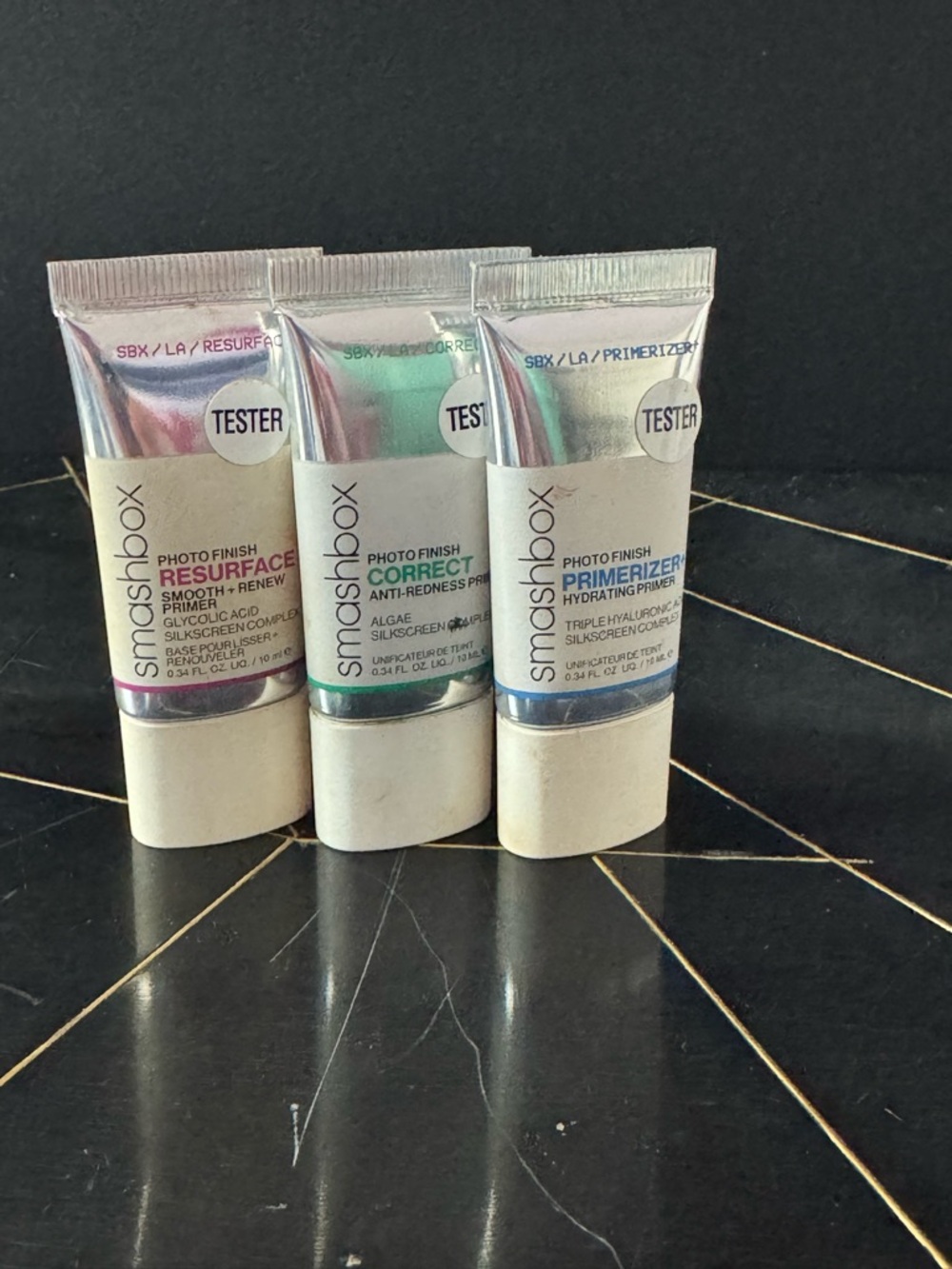 Smashbox Photo Finish Travel Size Primer Trio - .34oz each *testers*